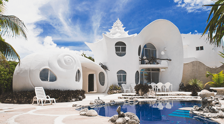 Conch Shell House, необычная архитектура