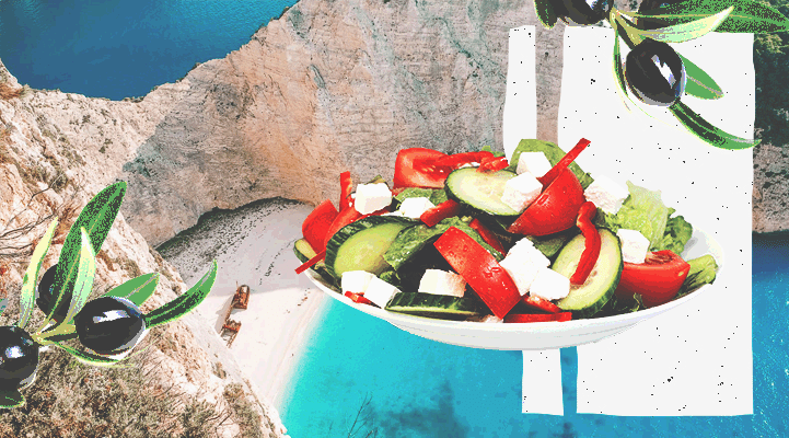 греческий салат с сыром фета